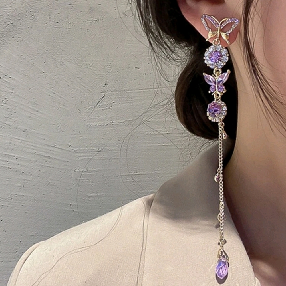 Rhinestone Drop Earrings